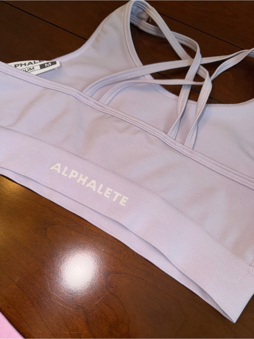 Alphalete revival bra misty lilac